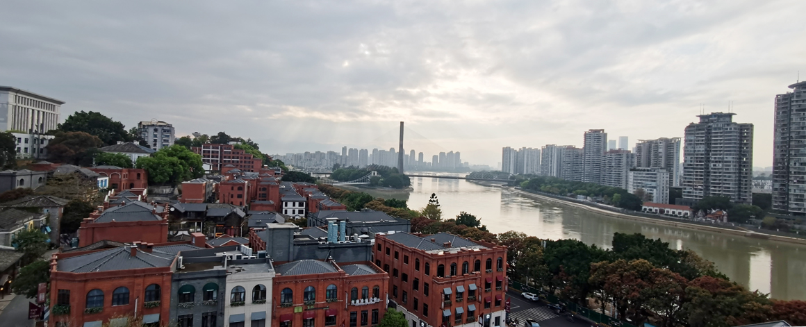 福高校園俯瞰閩江兩岸2022